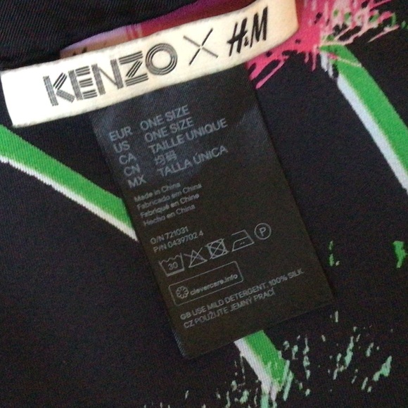 KENZO X H&M Scarf 79cmX79cm - Picture 5 of 6